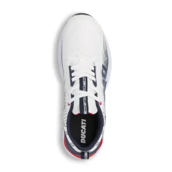 Sneakers sportive da Uomo Bianche con maxi logo laterale Ducati