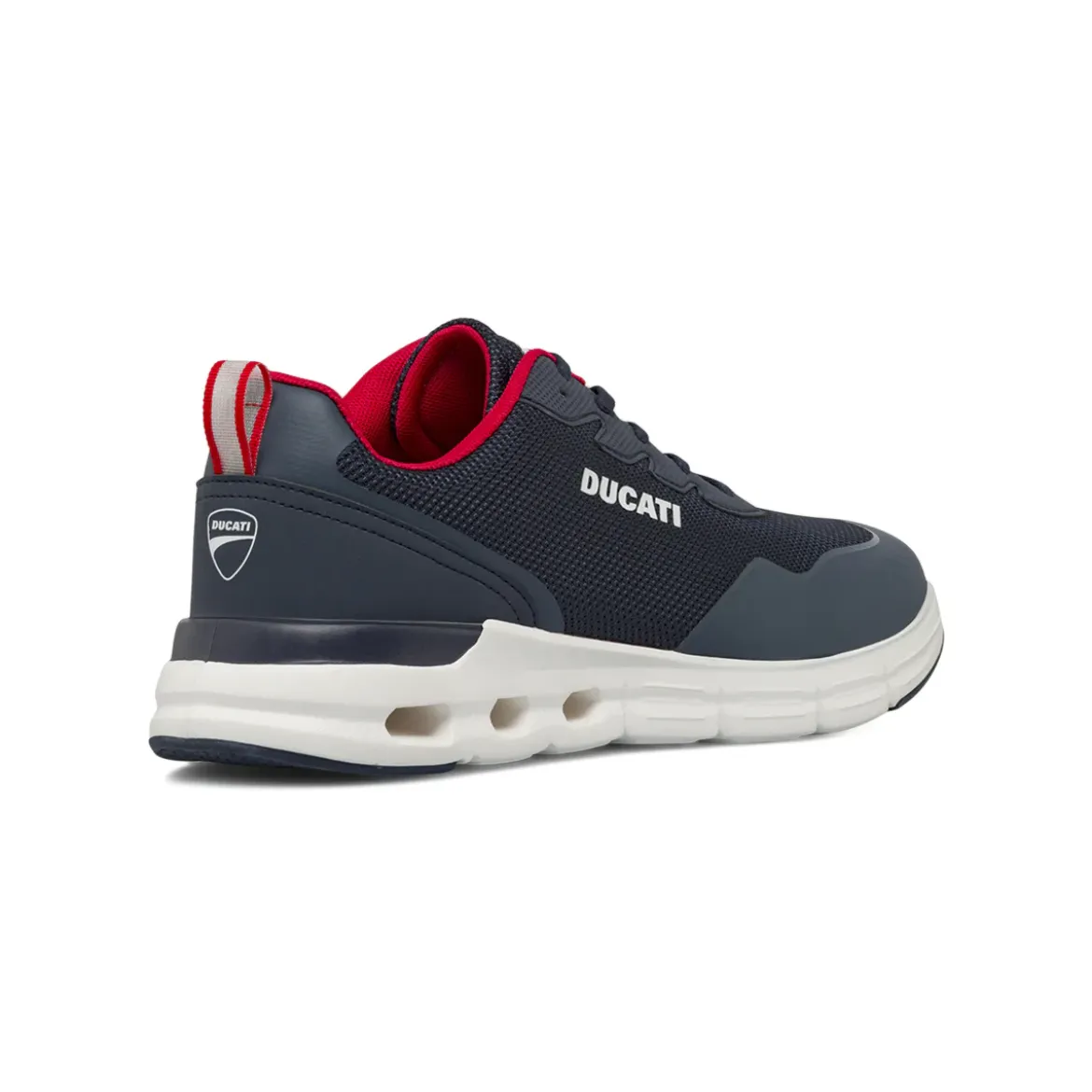 Sneakers sportive da Uomo blu in tessuto mesh Ducati