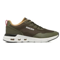 Sneakers sportive da Uomo verde militare in mesh Ducati