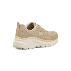 Sneakers taupe da Donna in tessuto mesh Skechers Fashion Fit 2.0