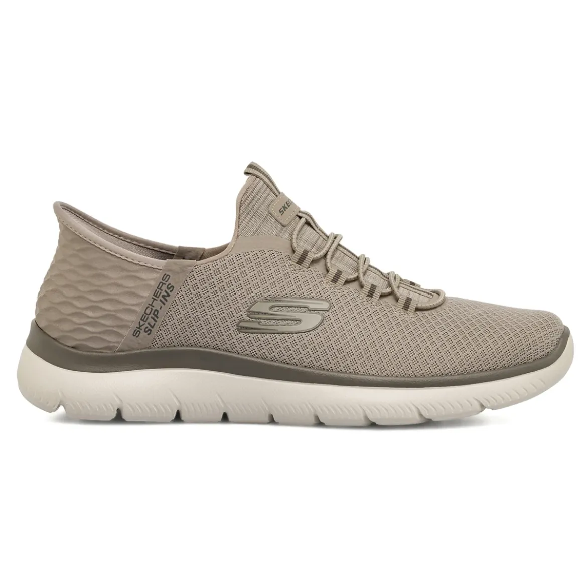 Sneakers taupe da Uomo con tecnologia Slip-ins e Memory Foam Skechers