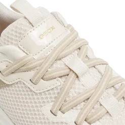Sneakers traspiranti beige da Donna in tessuto mesh Geox Plummery Plus