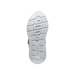 Sneaker straspiranti rosa da Ragazza in tessuto mesh con strappo Geox