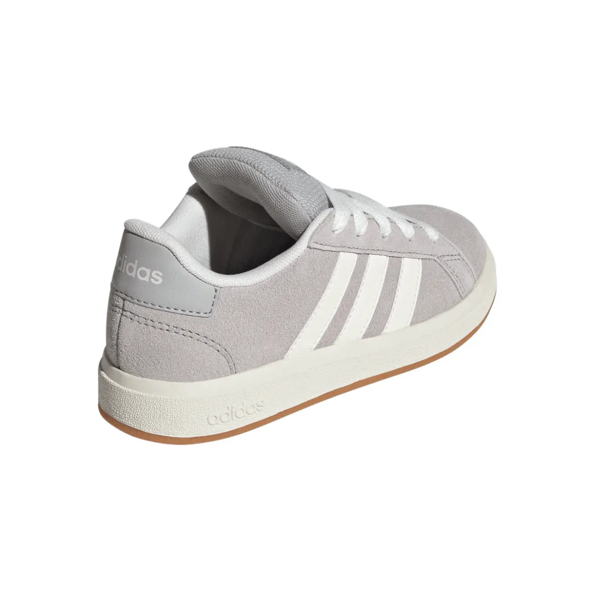 Sneakers unisex grigie effetto scamosciato adidas Grand Court 00s