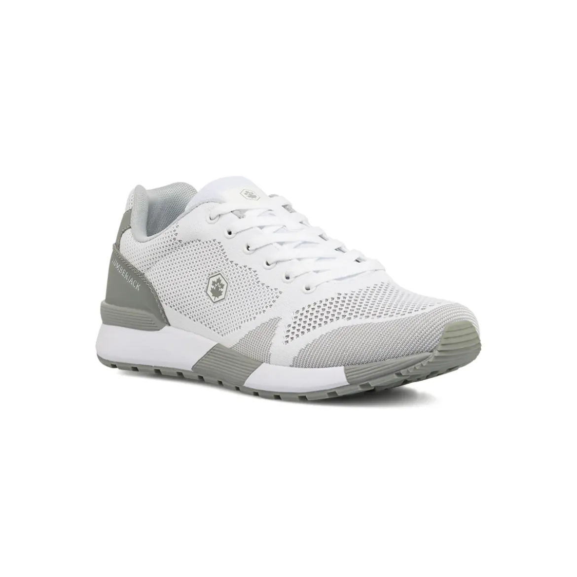 Sneakers Uomo bianche e grigie con soletta in memory foam Lumberjack