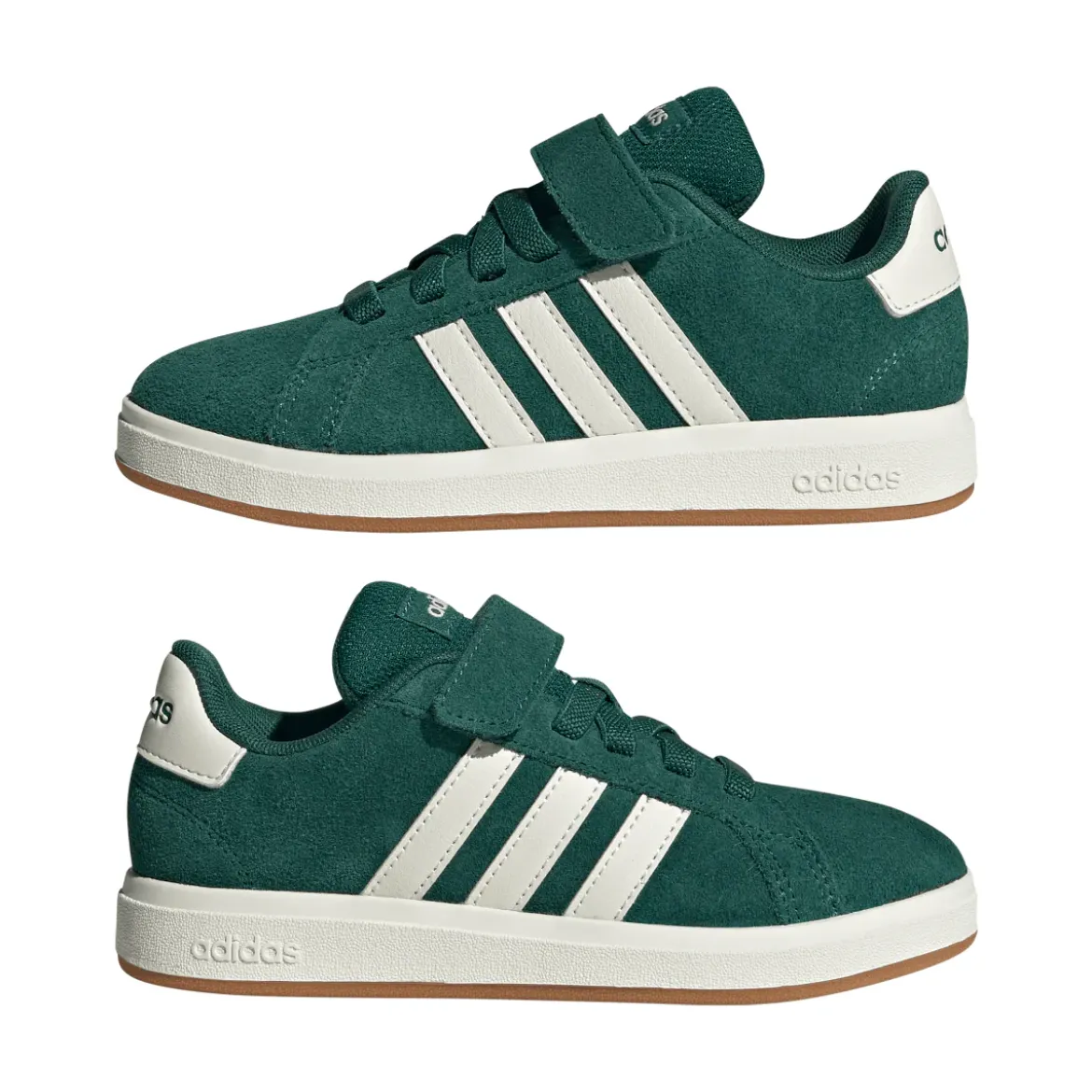 Sneakers verdi da Bambino effetto scamosciato GRAND COURT 00s adidas