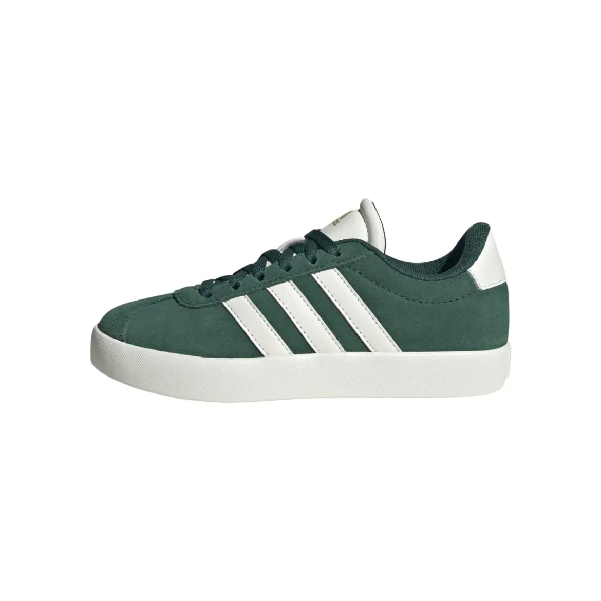 Sneakers verdi da ragazzo con strisce bianche adidas VL Court 3.0 K