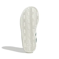 Sneakers verdi da ragazzo con strisce bianche adidas VL Court 3.0 K