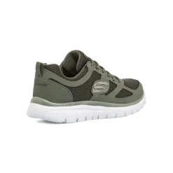 Sneakers verdi da Uomo con Memory Foam Lite-Weight Skechers Burns