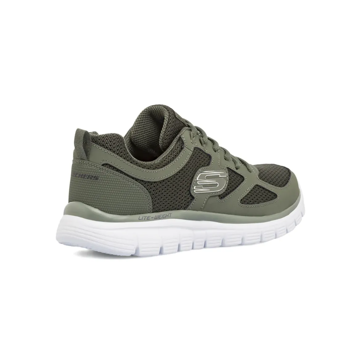 Sneakers verdi da Uomo con Memory Foam Lite-Weight Skechers Burns