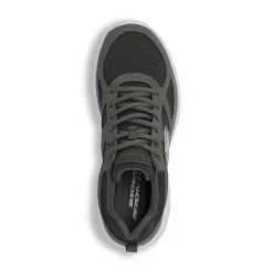 Sneakers verdi da Uomo con Memory Foam Lite-Weight Skechers Burns