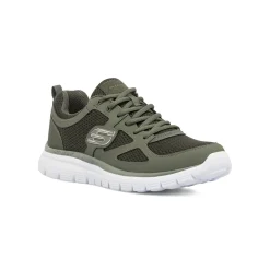 Sneakers verdi da Uomo con Memory Foam Lite-Weight Skechers Burns