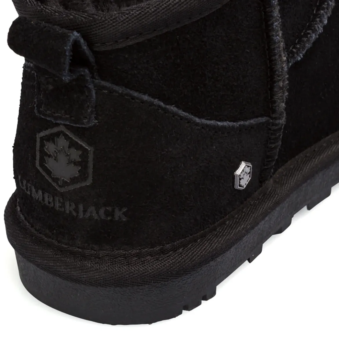 Stivaletti imbottiti neri Lumberjack da Ragazza in suede