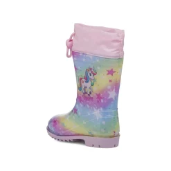 Stivali da pioggia arcobaleno da Bambina con stampa Unicorno
