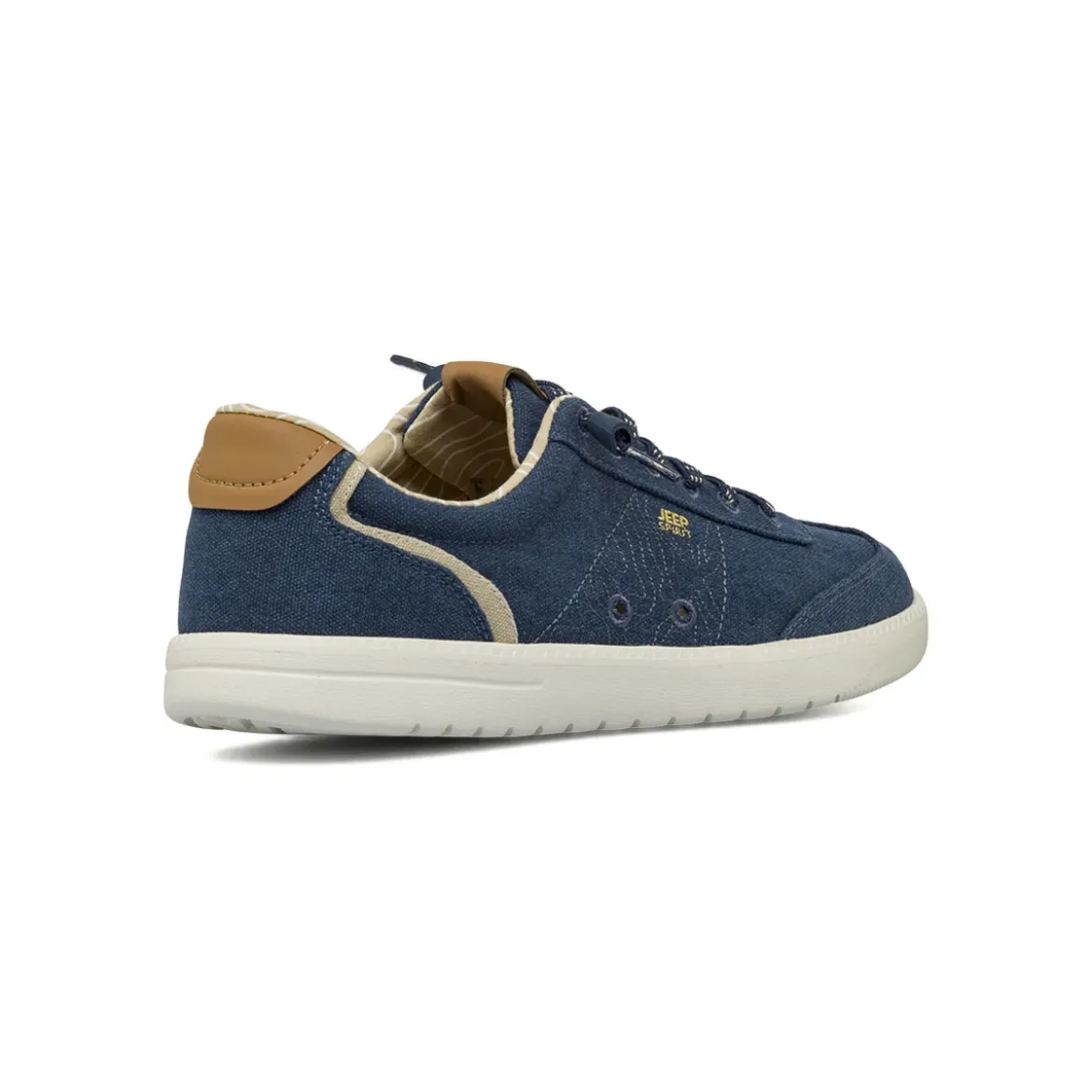 Stringate blu da Uomo in tessuto con dettagli cuoio Jeep Spirit