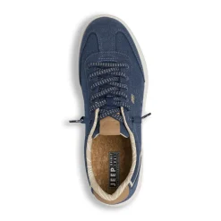 Stringate blu da Uomo in tessuto con dettagli cuoio Jeep Spirit