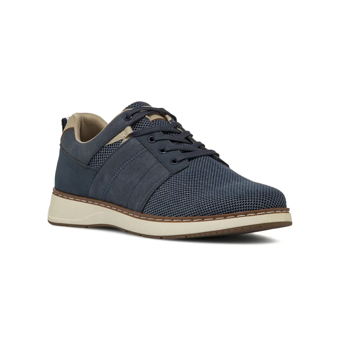 Stringate casual Blu da Uomo in tessuto mesh e tela Riflessi Urbani
