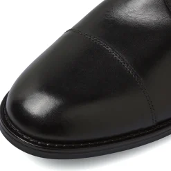 Stringate da uomo nere in pelle con allacciature Derby La Cuoieria