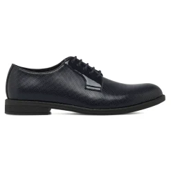 Stringate derby da uomo blu con texture traforata Riflessi Urbani
