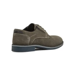 Stringate Derby da uomo nere con microforature La Cuoieria