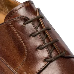 Stringate derby marroni in pelle da uomo Primopiano