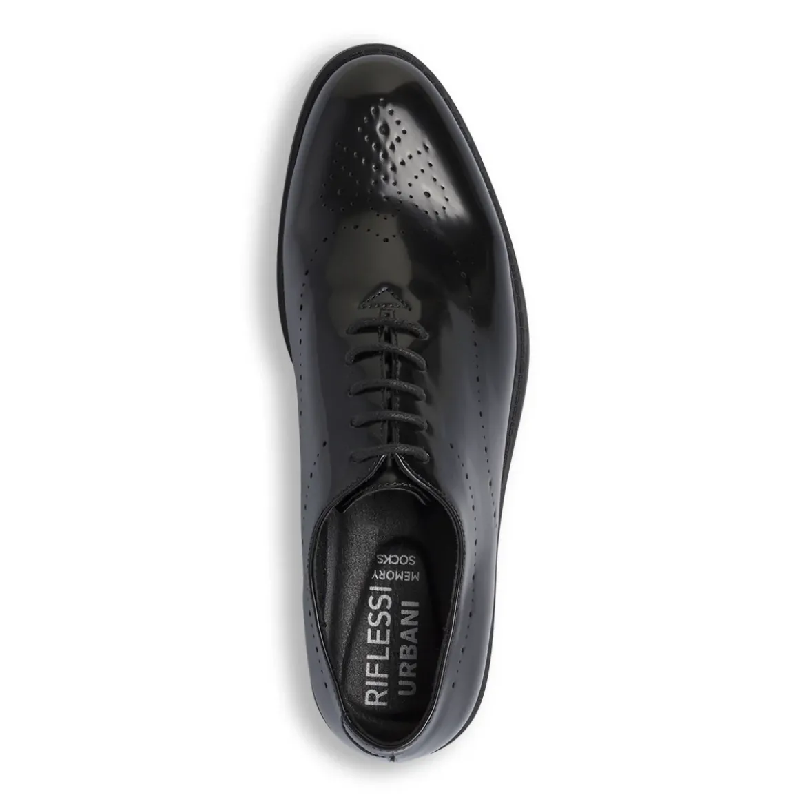 Stringate oxford da Uomo nere con dettagli traforati Riflessi Urbani