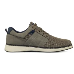 Stringate Uomo Taupe in tessuto mesh traspirante Riflessi Urbani