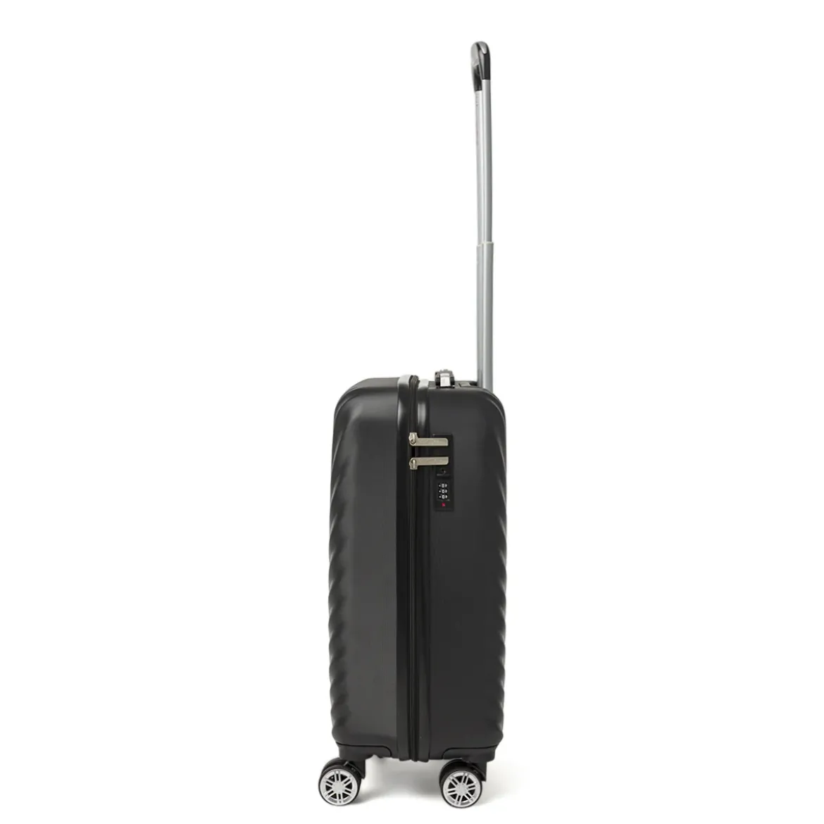 Trolley da cabina rigida nero con combinazione Romeo Gigli Milano