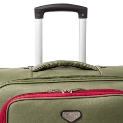 Trolley da stiva in tessuto resistente Romeo Gigli Milano verde oliva