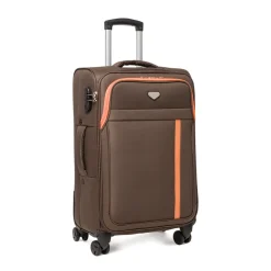 Trolley medio da viaggio Romeo Gigli Milano marrone in tessuto