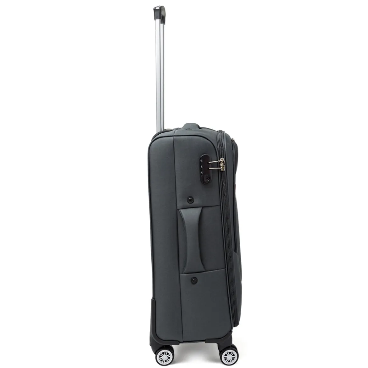 Trolley medio grigio antracite in tessuto Govago