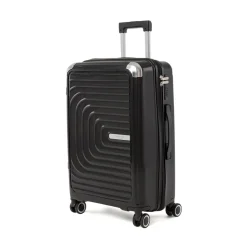 Trolley medio nero rigido Romeo Gigli Milano in PP antiurto