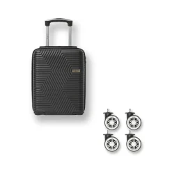 Trolley mini sotto sedile per voli low cost nero in ABS Romeo Gigli