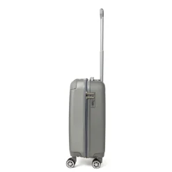 Trolley piccolo rigido argento con ruote pivotanti Romeo Gigli Milano