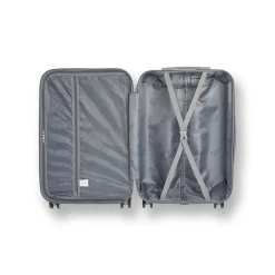 Trolley piccolo rigido argento con ruote pivotanti Romeo Gigli Milano