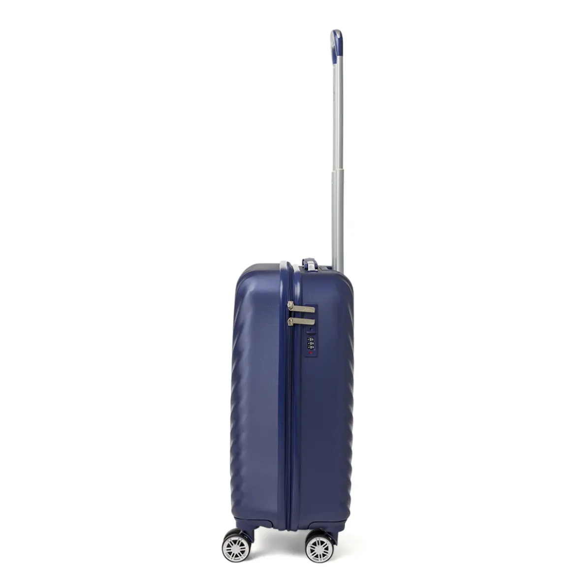 Trolley piccolo rigido blu in ABS con ruote pivotanti Romeo Gigli Milano