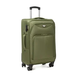 Trolley Valigia media da stiva Romeo Gigli Milano verde in tessuto