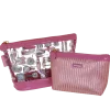 Trousse make-up set da 2 pochette rosa da Donna Camomilla Milano