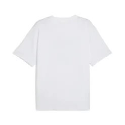 T-shirt bianca in cotone da Uomo con logo e stampa Puma
