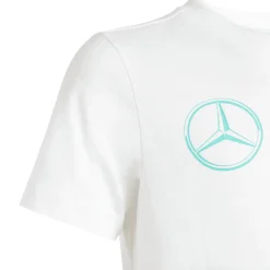 T-shirt da Bambino bianca con logo adidas x Mercedes-AMG Petronas F1 Team