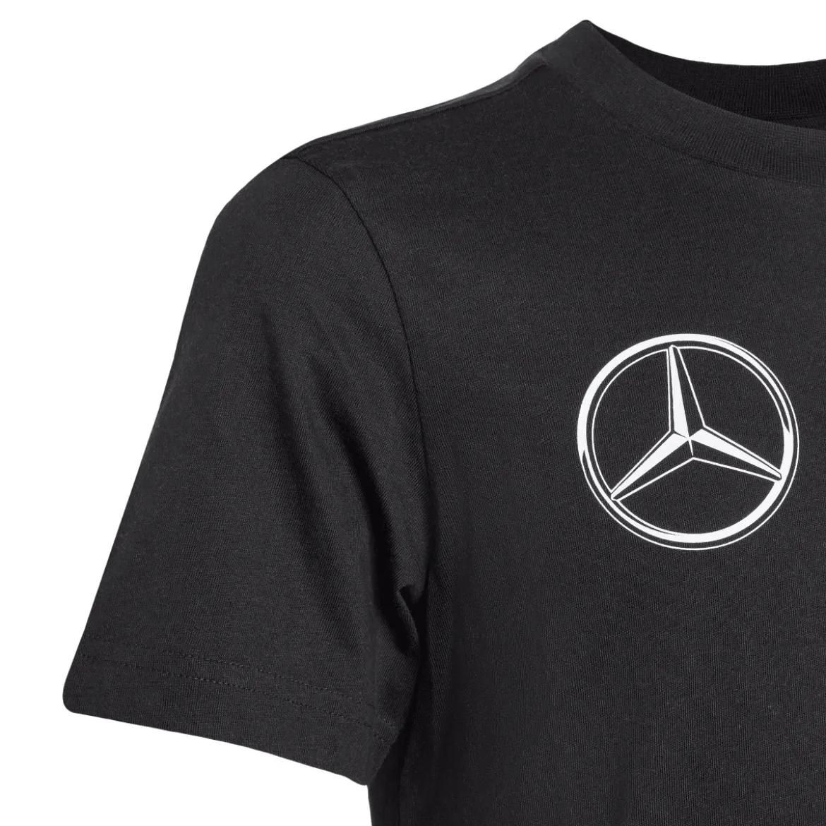 T-shirt da Bambino nera con logo adidas x Mercedes-AMG Petronas F1 Team