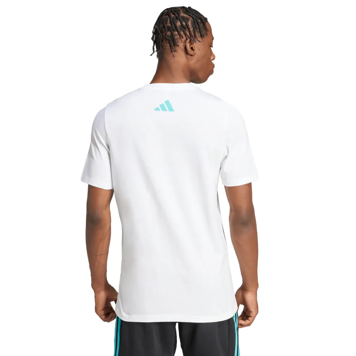 T-shirt da Uomo bianca con logo adidas x Mercedes-AMG Petronas F1 Team
