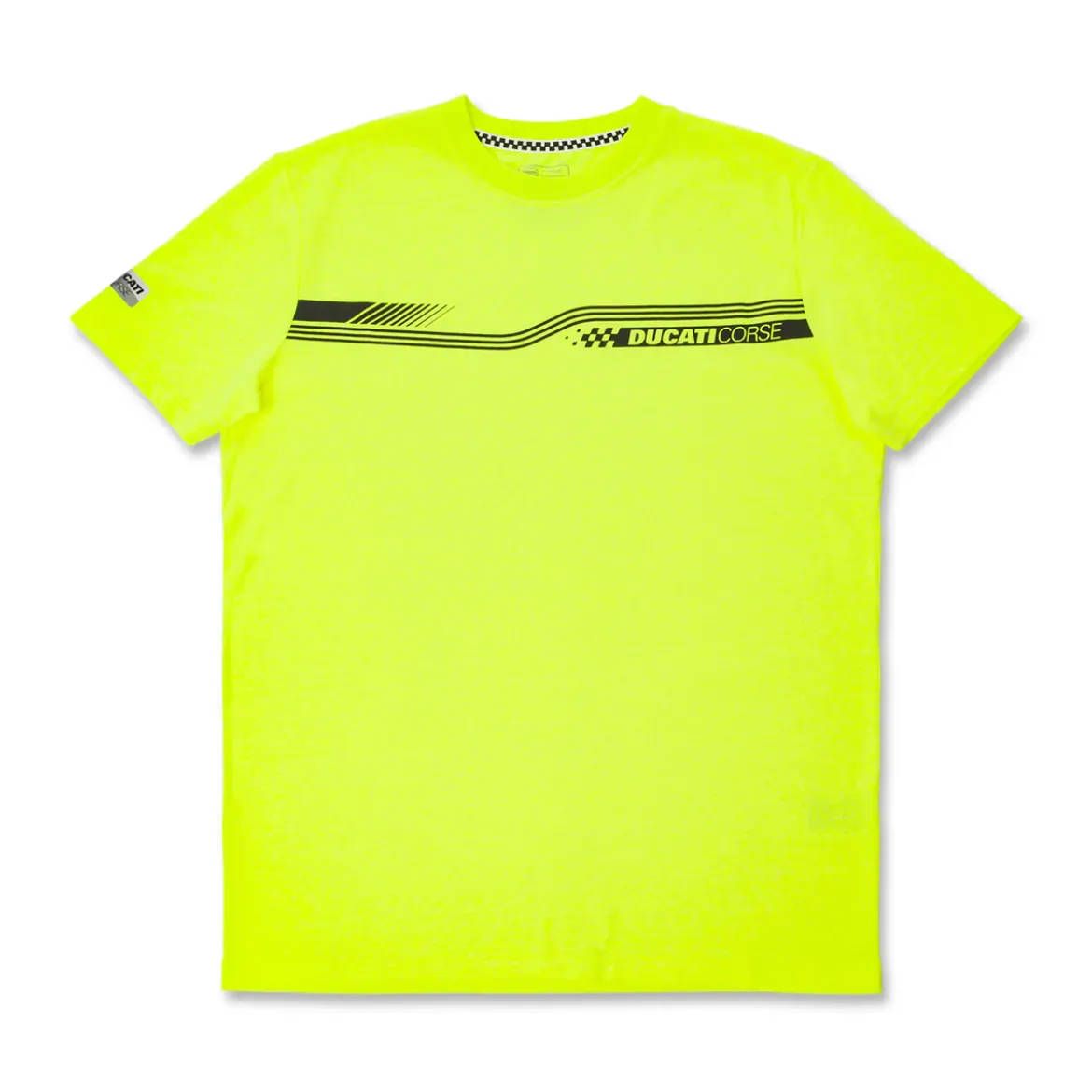 T-shirt da Uomo Gialla con stampa grafica e logo Ducati Corse