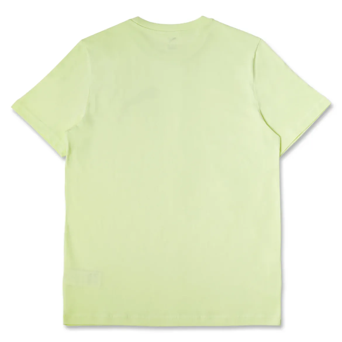 T-shirt da uomo giallo chiaro con logo frontale nero e bianco Puma