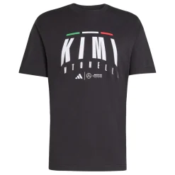 T-shirt da Uomo nera con logo adidas x Mercedes-AMG Petronas F1 Team Kimi Antonelli