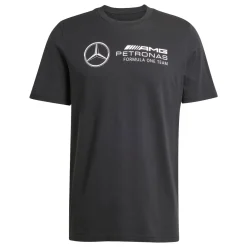 T-shirt da Uomo nera con logo adidas x Mercedes-AMG Petronas F1 Team