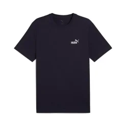T-shirt design minimal da uomo blu Puma con logo bianco sul petto