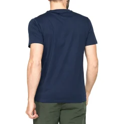 T-shirt girocollo blu da Uomo in cotone con logo Carrera Jeans