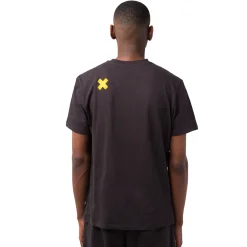 T-shirt girocollo nera da uomo con stampa frontale Ducati Scrambler