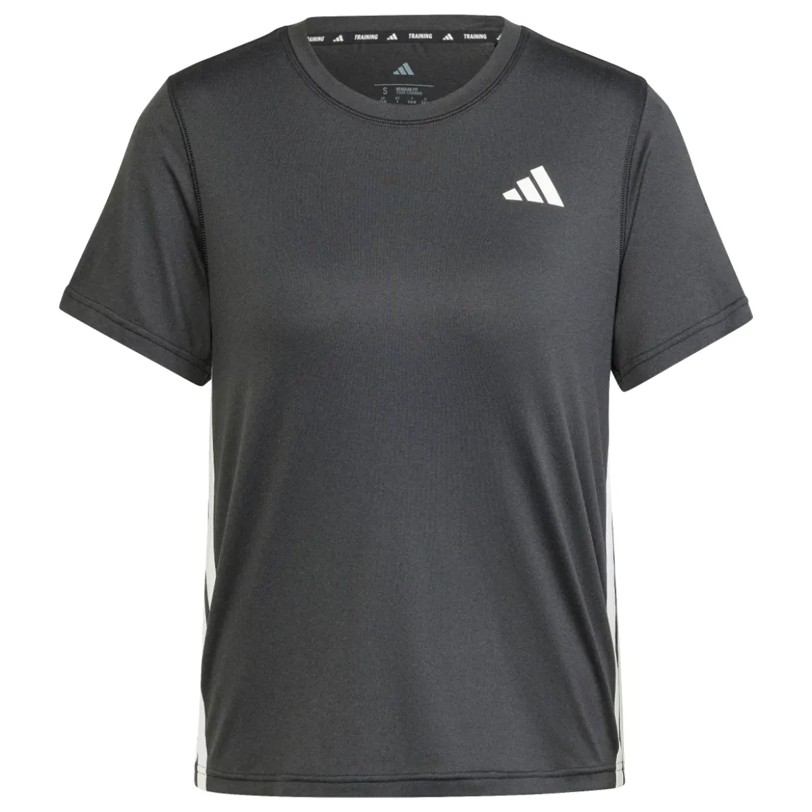 T-shirt nera da allenamento da Donna Train Essentials 3-Stripes adidas